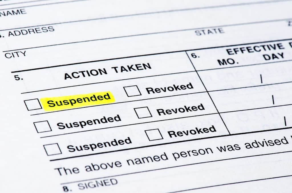 Mandatory Insurance Conviction Driver's License Suspension